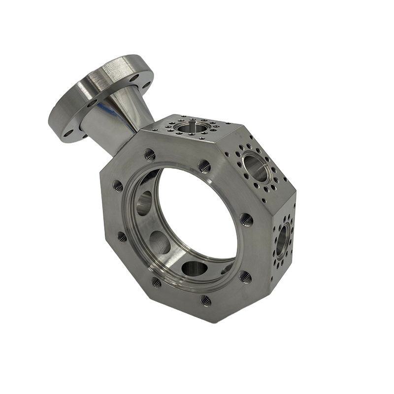 Octagon Single Piece Vacuum Chamber, 2 × DN63CF, 1 × DN40CF, 7 × DN16CF Ports