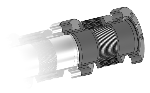 [320023] 74-100 Edge Welded Bellows - I.D:40 O.D:60 Stroke:26